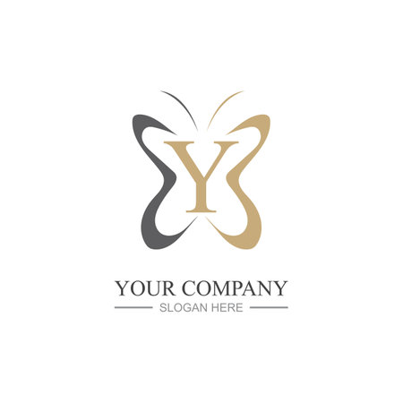 Letter Y Logo Template vector icon designのイラスト素材