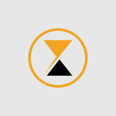 classic Hourglass logo Icon Vector Illustration design template