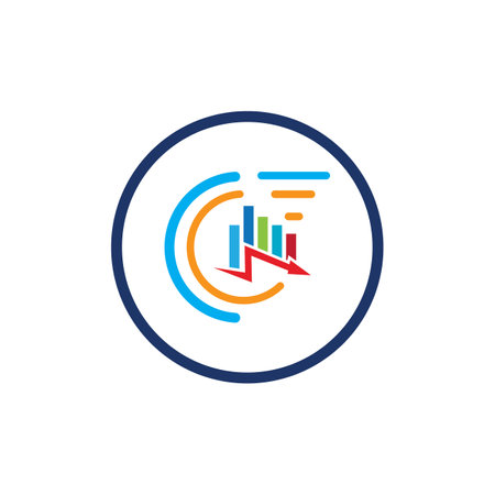 vector illustration of Recession Logo design templateのイラスト素材