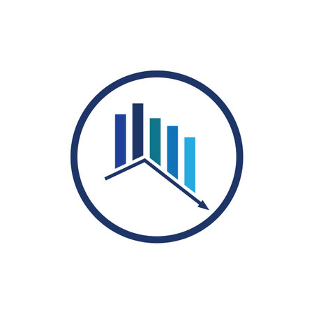 vector illustration of Recession Logo design templateのイラスト素材