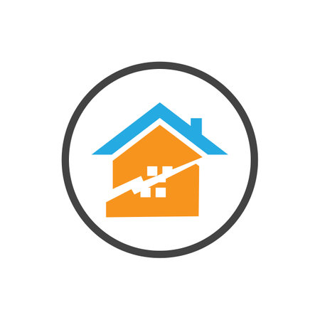 Earthquake logo vector icon design template - vectorのイラスト素材