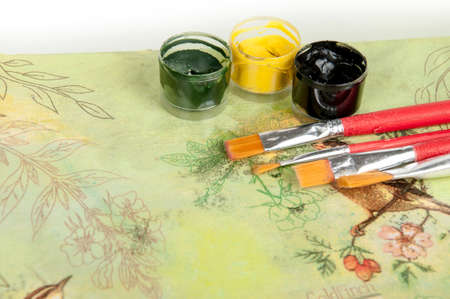 renovation set and renovation effect on boxの写真素材