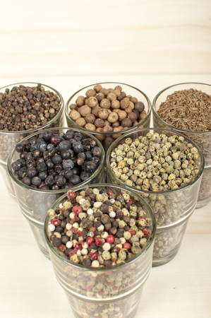 different kind of spicesの写真素材