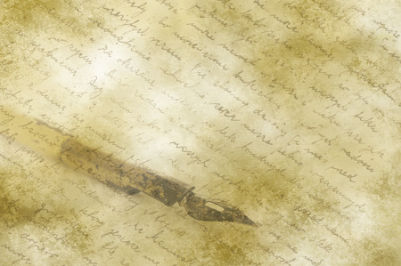 vintage background with old booksの写真素材