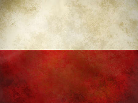 Flag of Poland - grungeの写真素材