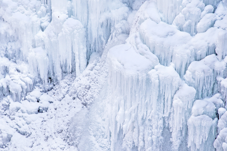frozen waterfallの写真素材