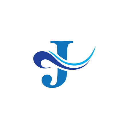 Letter J Template vector icon designのイラスト素材