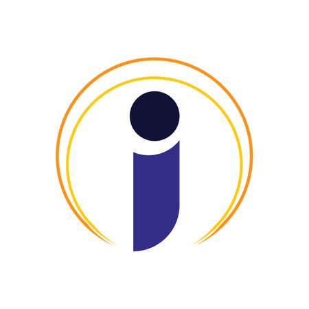 Letter i . Alphabet vector designのイラスト素材