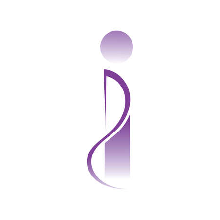 Letter i . Alphabet  vector designのイラスト素材