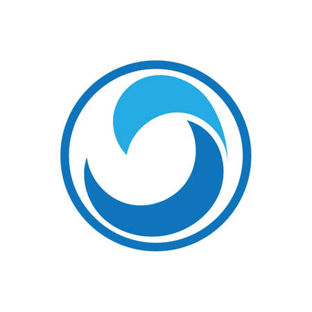 Ocean Wave water  vector illustration design Templateのイラスト素材