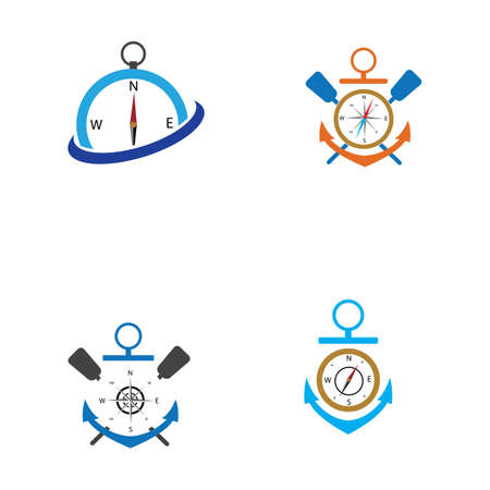 Compass Template vector icon illustration designのイラスト素材