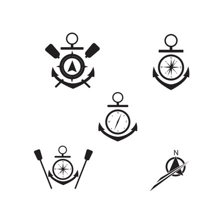 Compass Template vector icon illustration designのイラスト素材