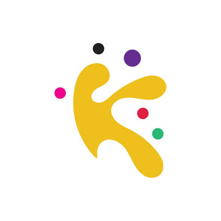 Letter K logo icon design template elementsのイラスト素材