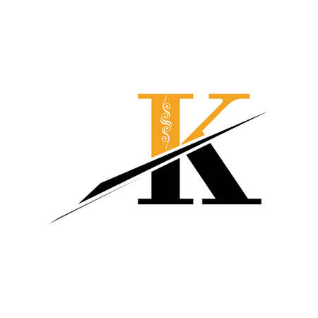 Letter K logo icon design template elementsのイラスト素材