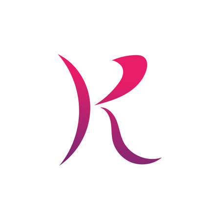 Letter K logo icon design template elementsのイラスト素材
