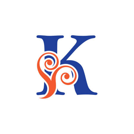 Letter K logo icon design template elementsのイラスト素材