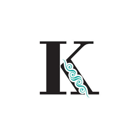 Letter K logo icon design template elementsのイラスト素材