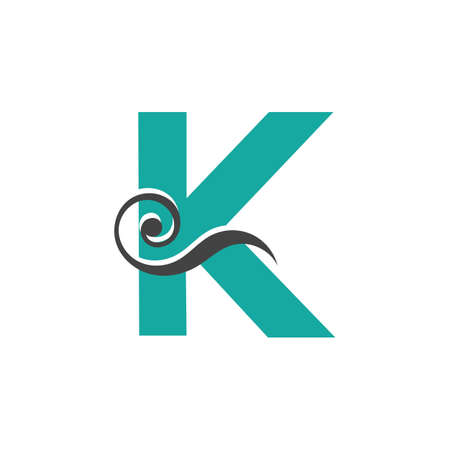 Letter K logo icon design template elementsのイラスト素材