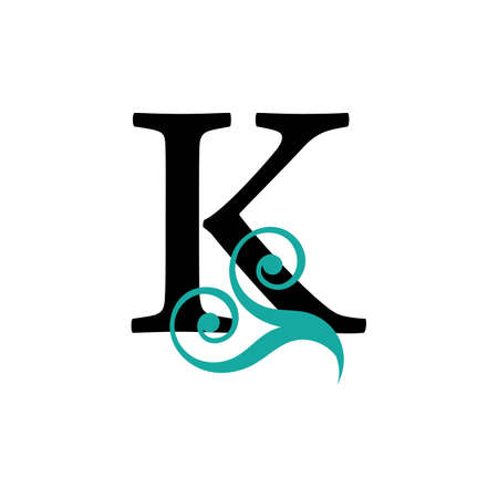 Letter K logo icon design template elementsのイラスト素材
