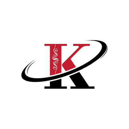 Letter K logo icon design template elementsのイラスト素材