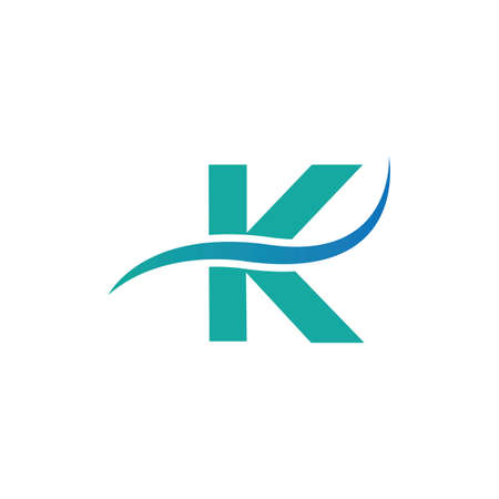 Letter K logo icon design template elementsのイラスト素材