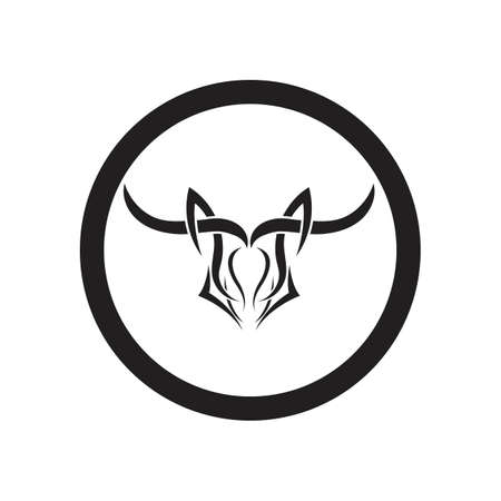 Bull horn logo and symbols template icons appのイラスト素材