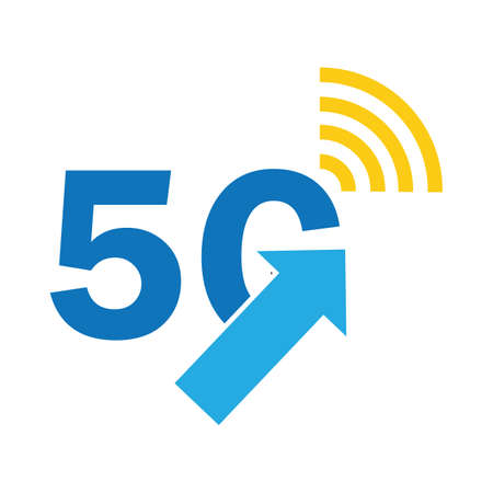 5g logo sign vector templateVector technology icon network sign 5G