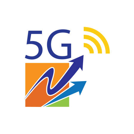 5g logo sign vector templateVector technology icon network sign 5G