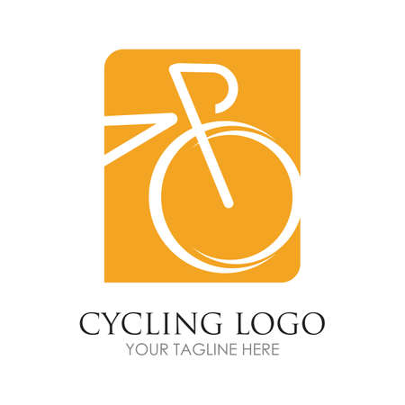 Bicycle logo vector icon template designのイラスト素材
