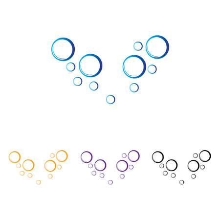 Bubble water vector illustration design templateのイラスト素材