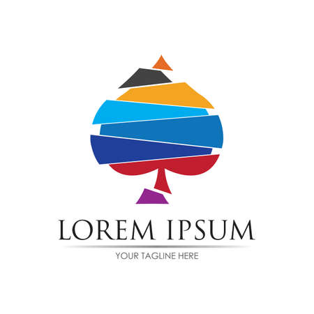 Ace logo vector illustration design templateのイラスト素材