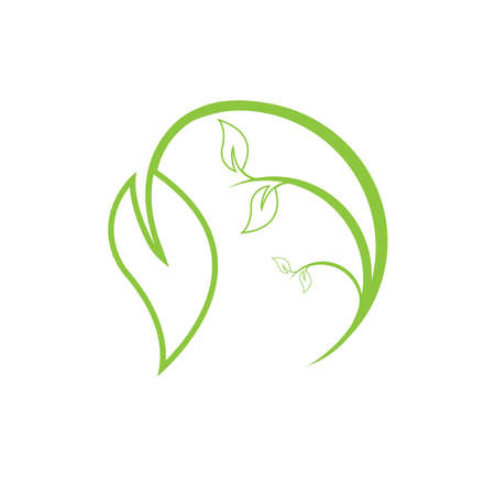 Logos of green Tree leaf ecology nature element vectorのイラスト素材