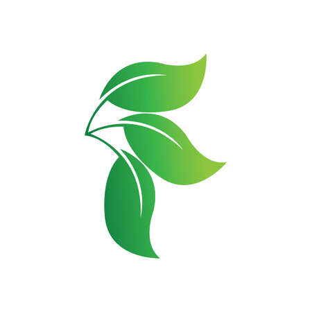 Logos of green Tree leaf ecology nature element vectorのイラスト素材