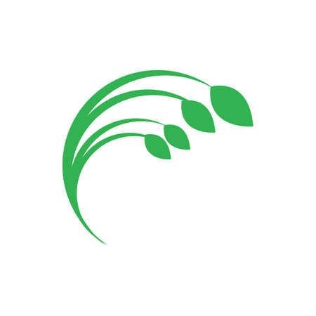 Logos of green Tree leaf ecology nature element vectorのイラスト素材