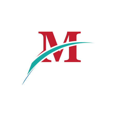 Letter M Business corporate abstract unity vector logo design templateLetter M Logo Template vector icon designのイラスト素材