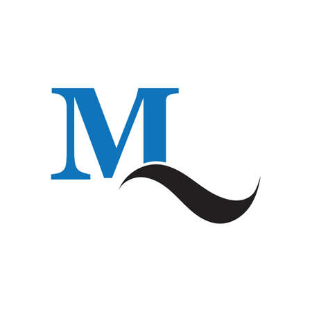 Letter M Business corporate abstract unity vector logo design templateLetter M Logo Template vector icon designのイラスト素材