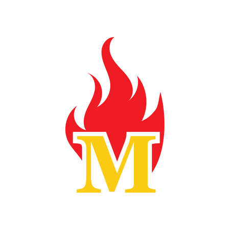 Letter M Business corporate abstract unity vector logo design templateLetter M Logo Template vector icon designのイラスト素材