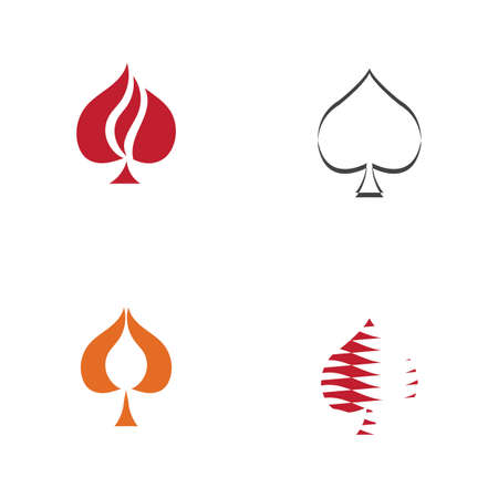 Ace logo set vector illustration design templateのイラスト素材
