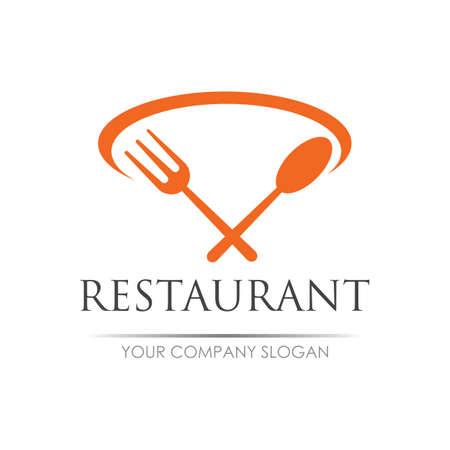 restaurant logo vector illustration design templateのイラスト素材