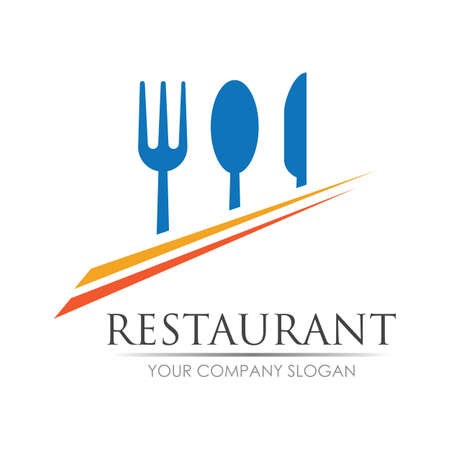 restaurant logo vector illustration design templateのイラスト素材