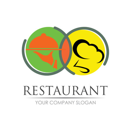 restaurant logo vector illustration design templateのイラスト素材