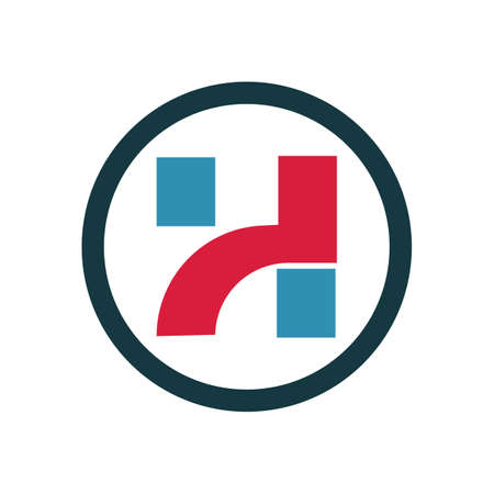 Letter H logo icon vector design template elementsのイラスト素材