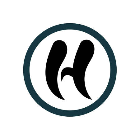 Letter H logo icon vector design template elementsのイラスト素材