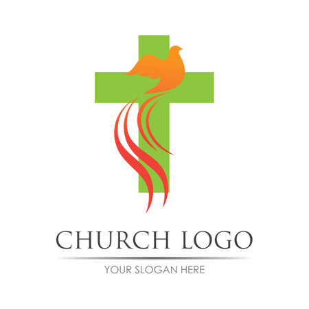 church logo vector illustration design templateのイラスト素材