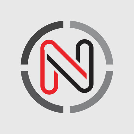Letter N Business corporate abstract unity vectorのイラスト素材