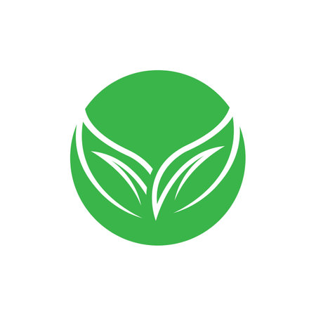 Logos of green leaf ecology nature element vector iconのイラスト素材