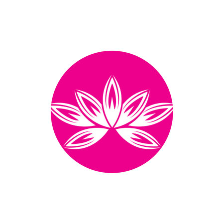 Vector illustration of  lotus flowers design logoのイラスト素材