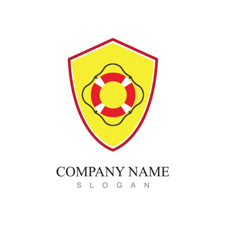 Lifebuoy Logo,Symbol & Icon Vector Template.のイラスト素材