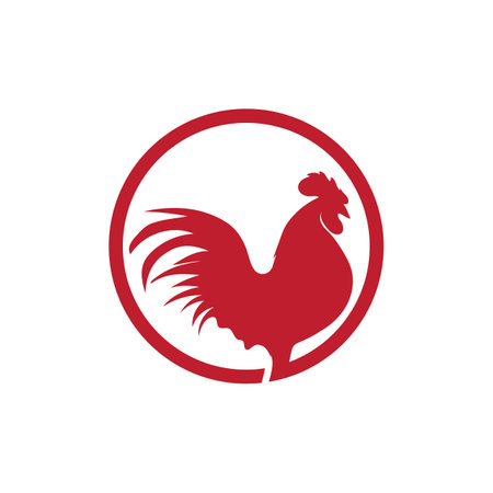 Rooster logo images illustration designのイラスト素材