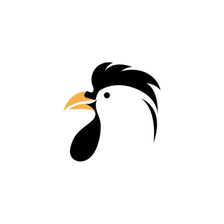 Rooster logo images illustration designのイラスト素材
